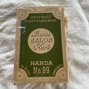 Vintage Luxus Salon Kort Handa Spillekort No. 99 Vaskeagte playing cards Denmark